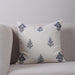 Denzel Blue Cotton-Linen Cushion