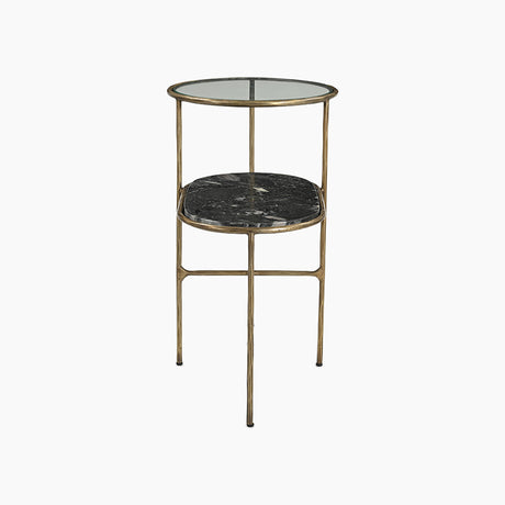 Niam Mixed Material End Table