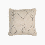 Parin Leaf Embroidered Cotton Cushion