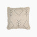 Parin Leaf Embroidered Cotton Cushion