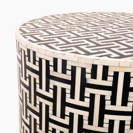 Ada Bone Inlay End Table