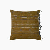 Lopa Yellow Cotton-Linen cushion