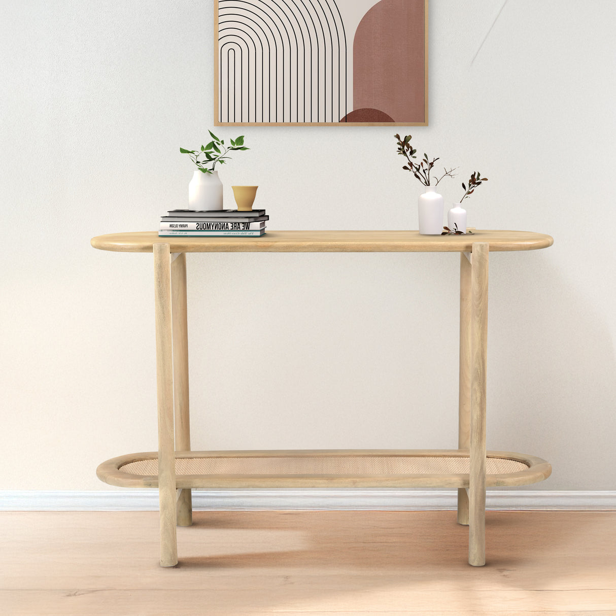 Jonita Rattan Console Table