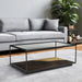 Galaxy Iron Coffee Table With Glass Top