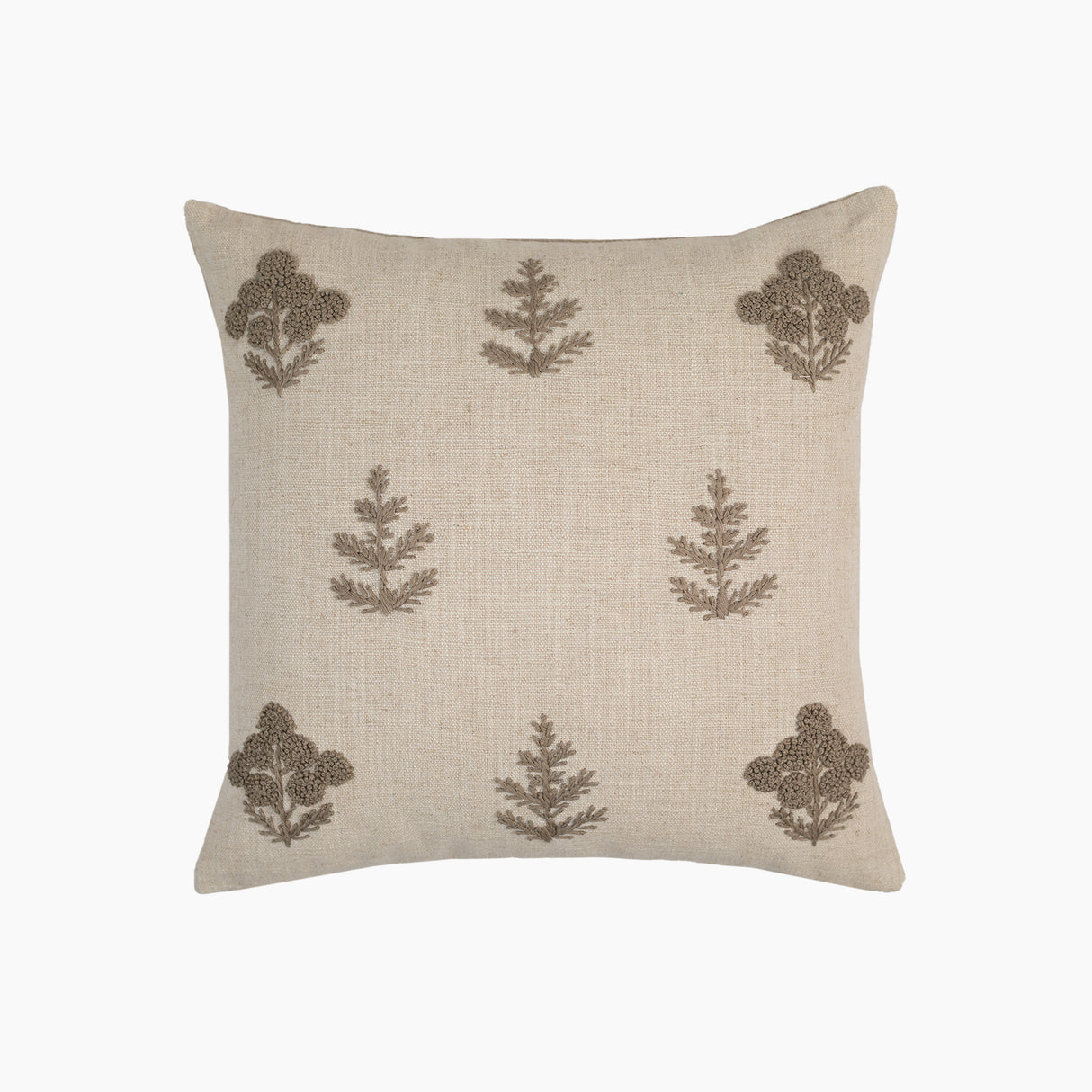 Denzel Olive Green Cotton-Linen Cushion