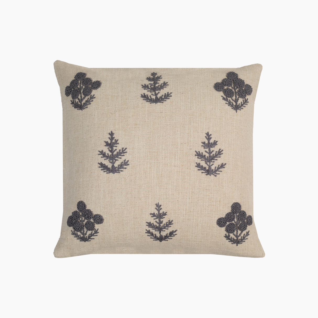 Denzel Blue Cotton-Linen Cushion