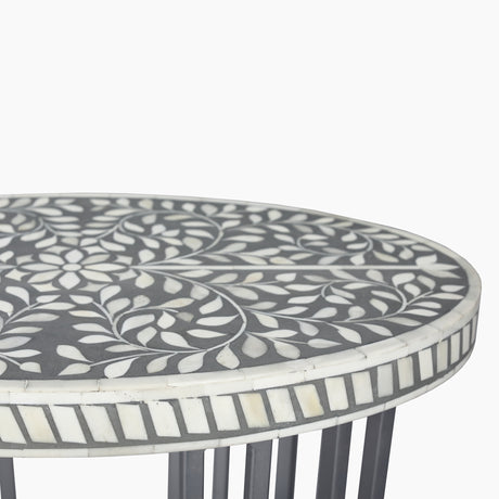 Verdant Bone Inlay End Table