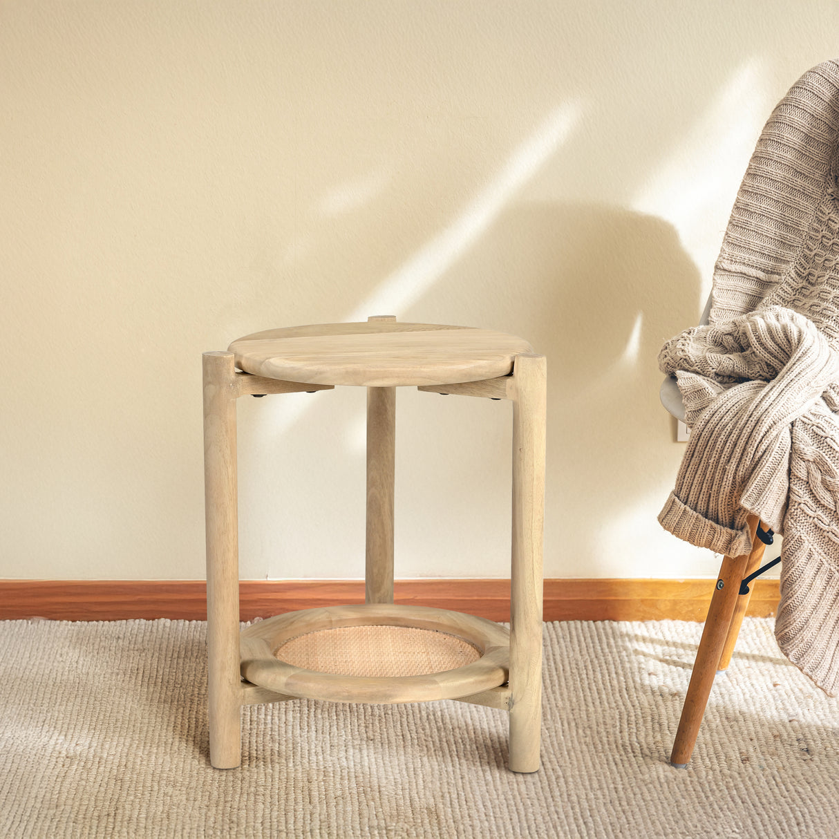 Jonita Rattan End Table