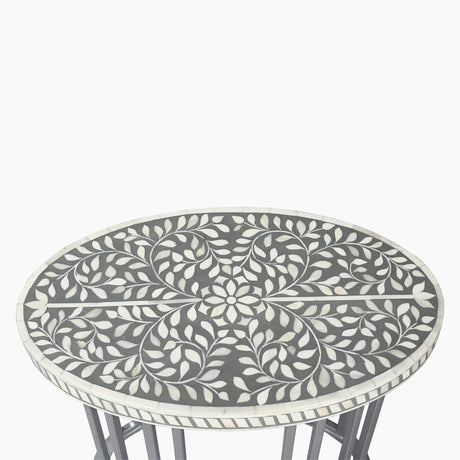 Verdant Bone Inlay End Table