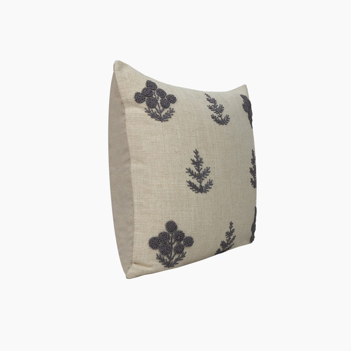 Denzel Blue Cotton-Linen Cushion