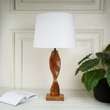 Imogen Brown Wooden Table Lamp