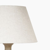 Clisha Distressed Beige Wooden Table Lamp