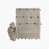 Ziba Peach Cotton Throw