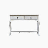 Sally Cottage Style Two Drawer Wooden Console Table