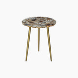 Myra Blue & Black End Table