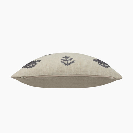 Denzel Blue Cotton-Linen Cushion