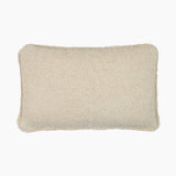 Plush Blue Cotton Boucle Cushion