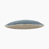 Plush Blue Cotton Boucle Cushion