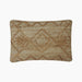 Zea Embroidered Jute-Cotton Cushion