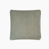 Plush Green Cotton Boucle Cushion