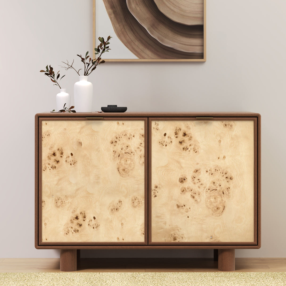 Urban Burl Two Door Cabinet