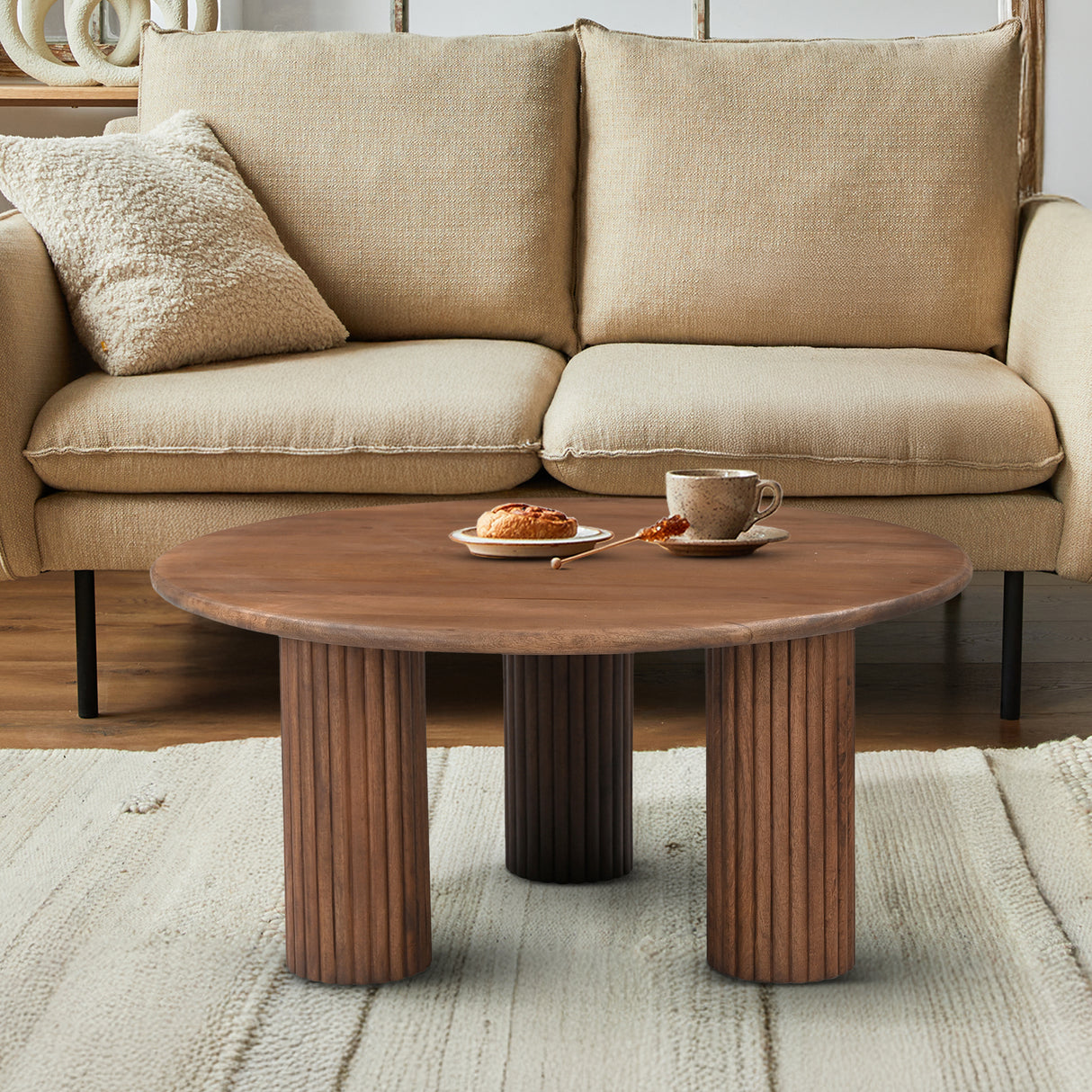 Konrad Ribbed Coffee Table