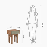 Pixel One Drawer Side Table