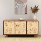 Urban Burl Three Door Cabinet