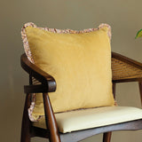 Agatha Cotton Yellow Cushion