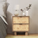 Urban Burl Two Drawer Side Table