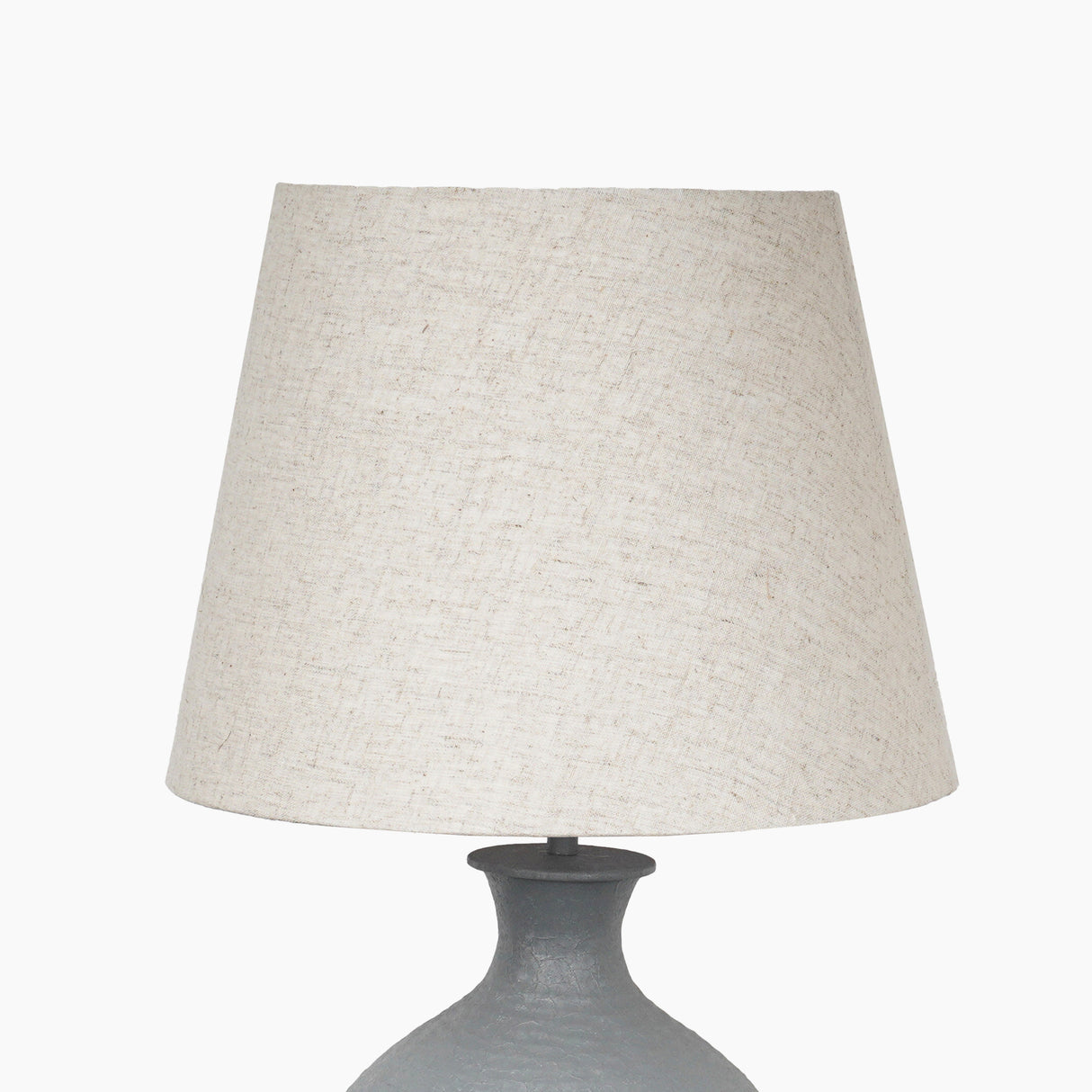 Mabel Smokey Grey Metal Table Lamp