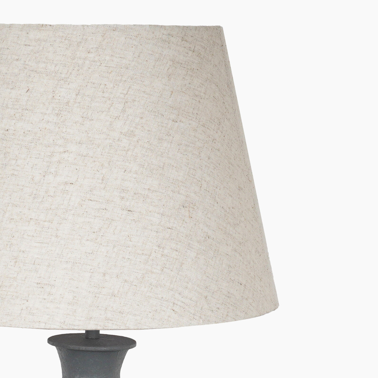 Mabel Smokey Grey Metal Table Lamp