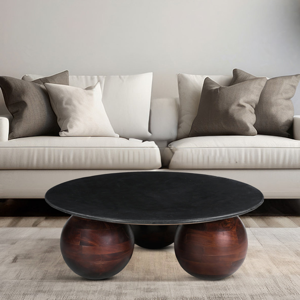 Chloe Black Marble Top Coffee Table