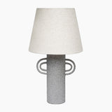 Dale Textured Grey Metal Table Lamp