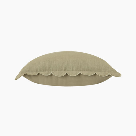 Elsie Cotton-Linen Olive Green Cushion