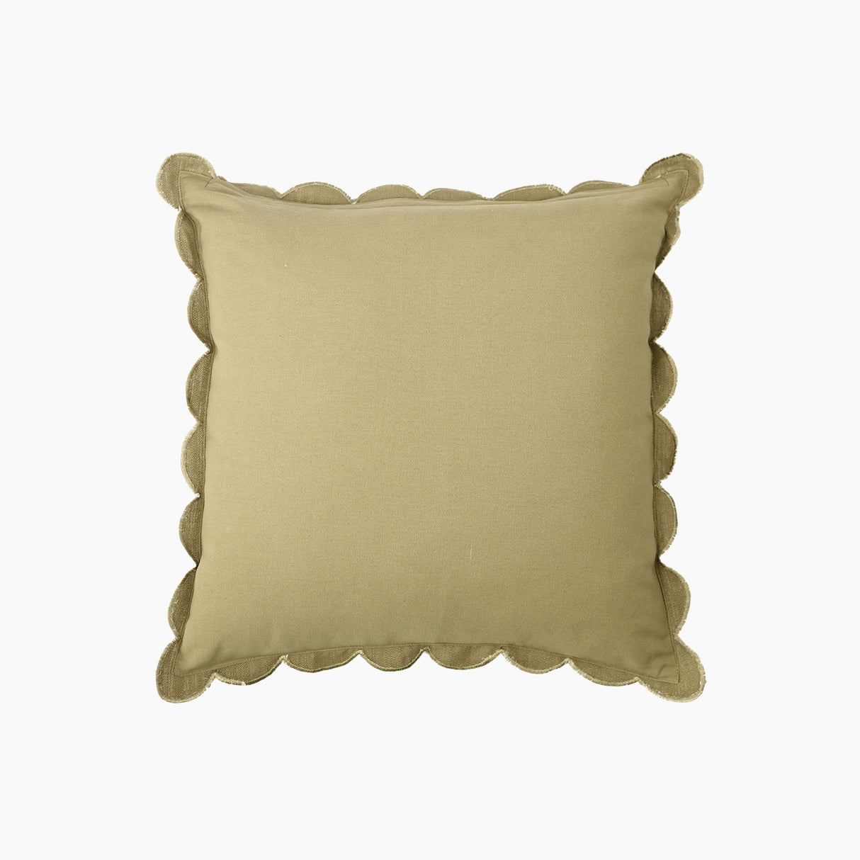 Elsie Cotton-Linen Olive Green Cushion