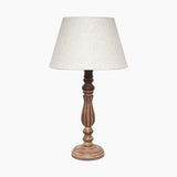 Patricia Brown Wooden Table Lamp