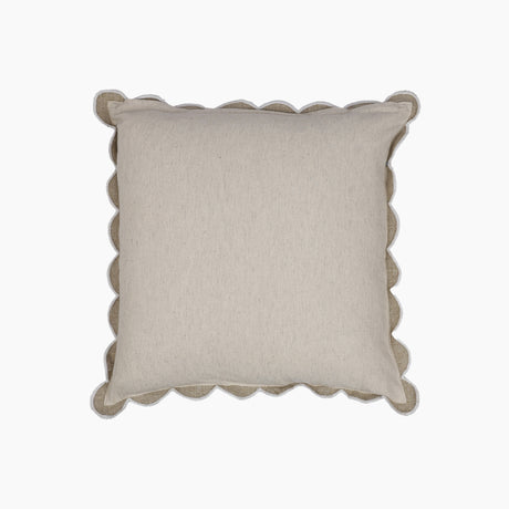 Elsie Cotton-Linen Beige Cushion