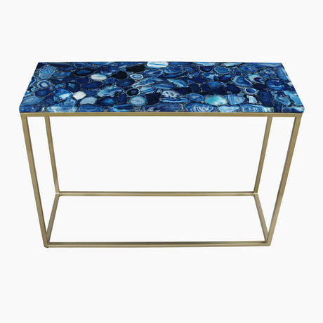 Moss Agate Console Table