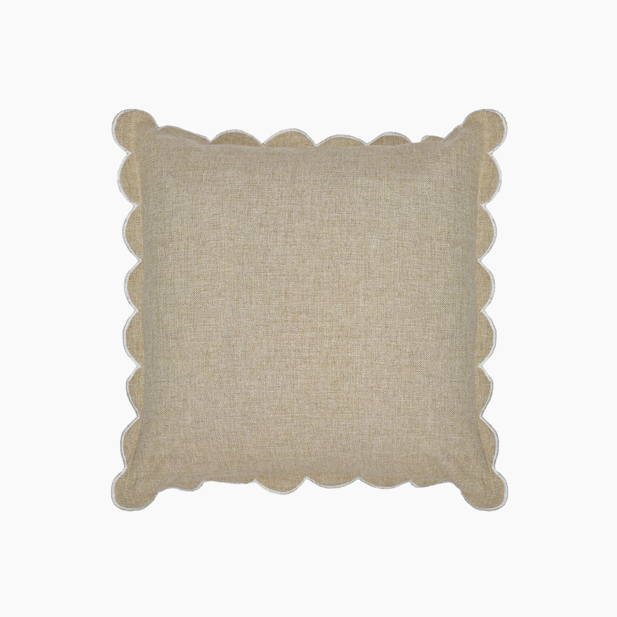 Elsie Cotton-Linen Beige Cushion