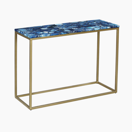 Moss Agate Console Table