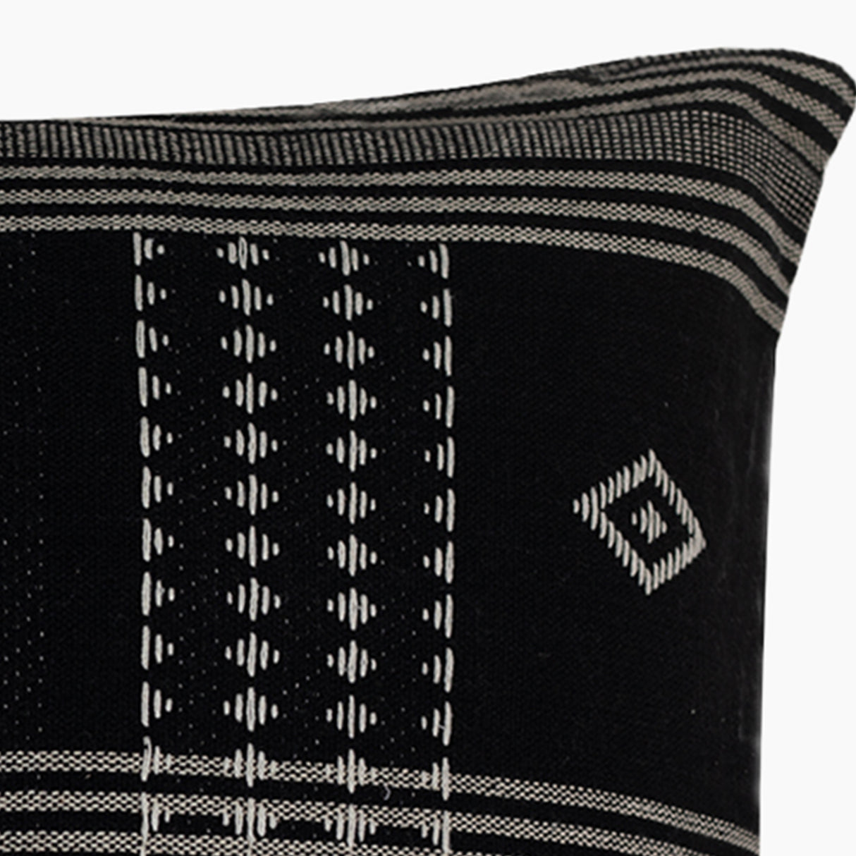 Siyali Black Cotton Cushion