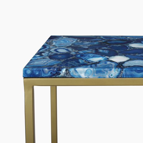 Moss Agate Console Table