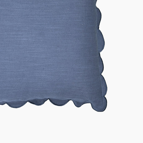 Elsie Cotton-Linen Blue Cushion