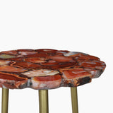 Myra Red Agate End Table