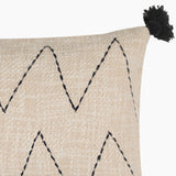 Parin Zig-Zag Embroidered Cotton Cushion