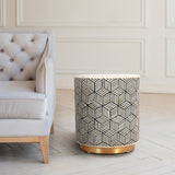 Sienna Bone Inlay End Table