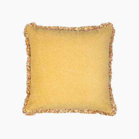 Agatha Cotton Yellow Cushion