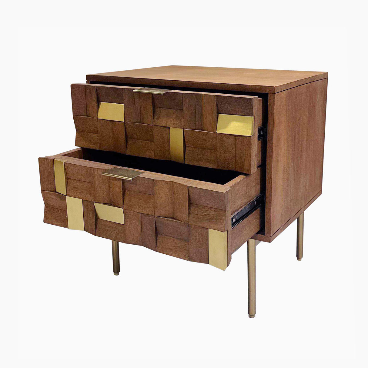 Lester Two Drawer Side Table