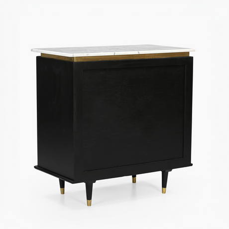 Aida Two Door Marble Top Cabinet